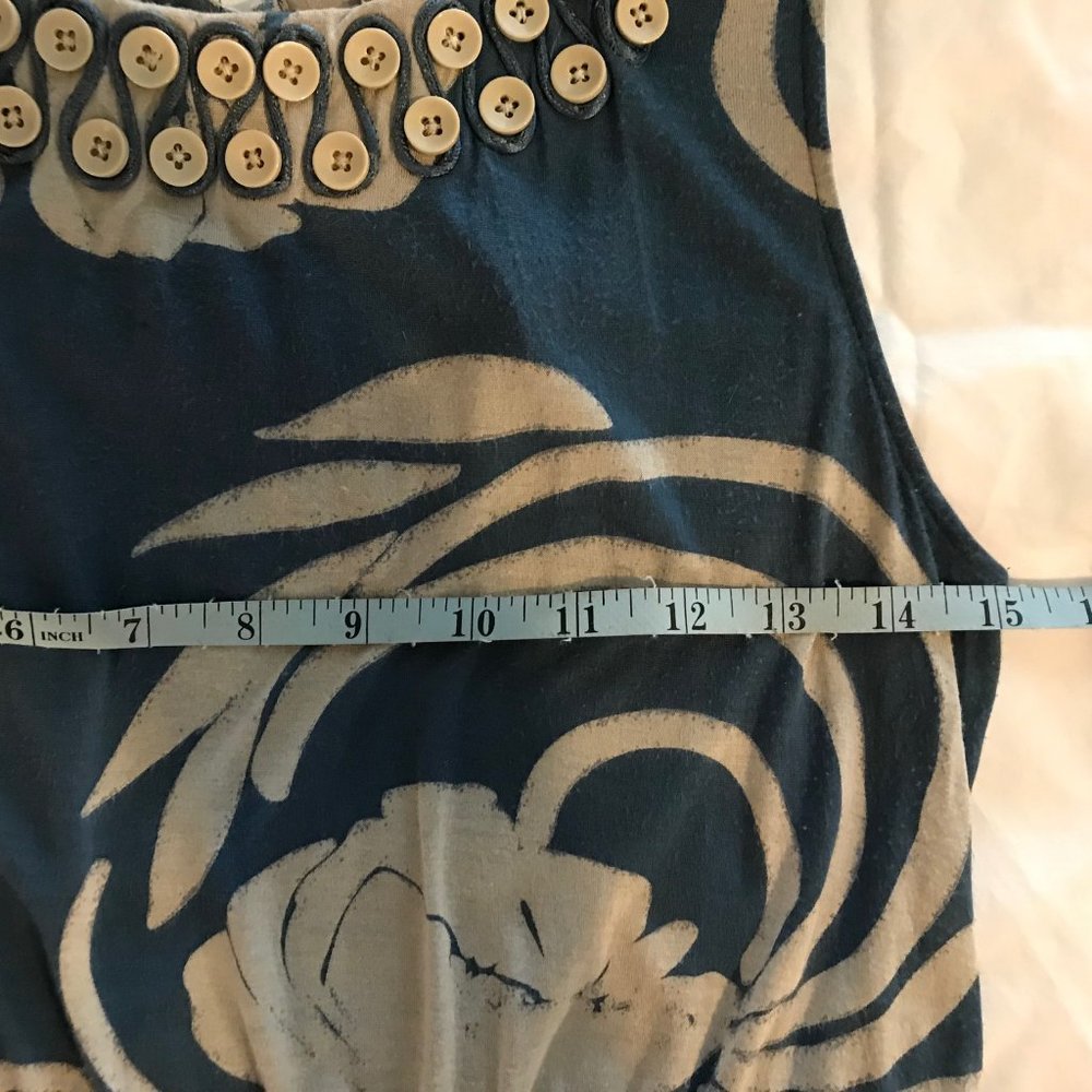 Anthropologie Ric Rac Button Neckline Top - Picture 6 of 16